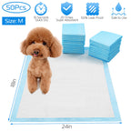 50Pcs Per Set Dog Training Pads Puppy Pee Pads Cat Wee Mats Potty-Train