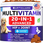 Advanced 20-in-1 Dog Multivitamin Chews for Joint, Gut & Coat Health